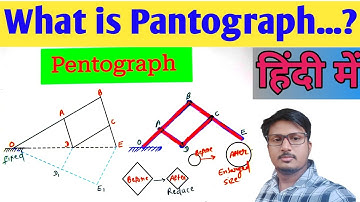 Pantograph | Pantograph in hindi | inversion of four bar chain mechanism | TOM |