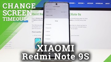 How to Change Screen Timeout in XIAOMI Redmi Note 9s – Display Settings
