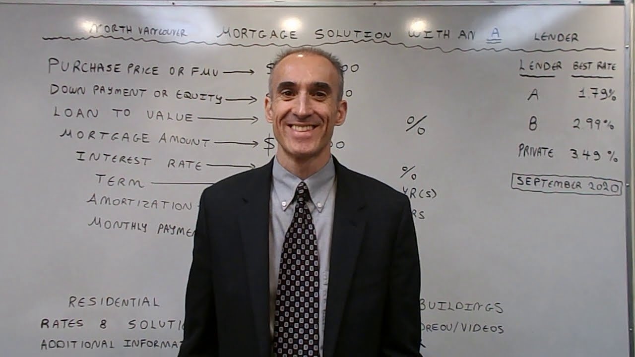 North Vancouver No Stress Test Mortgage Solution with an A Lender - Rate of 2.24%