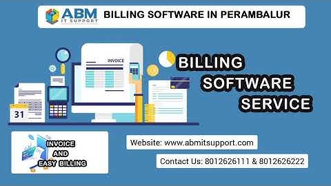 Billing Software Company in Perambalur | Billing Software Development Company  | ABM IT SUPPORT