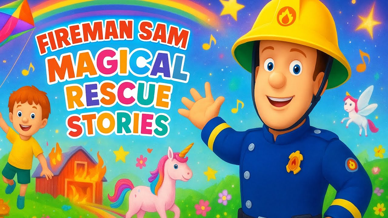 Fireman Sam to the Rescue | Inspiring Fire Safety Song Story for Kids ...