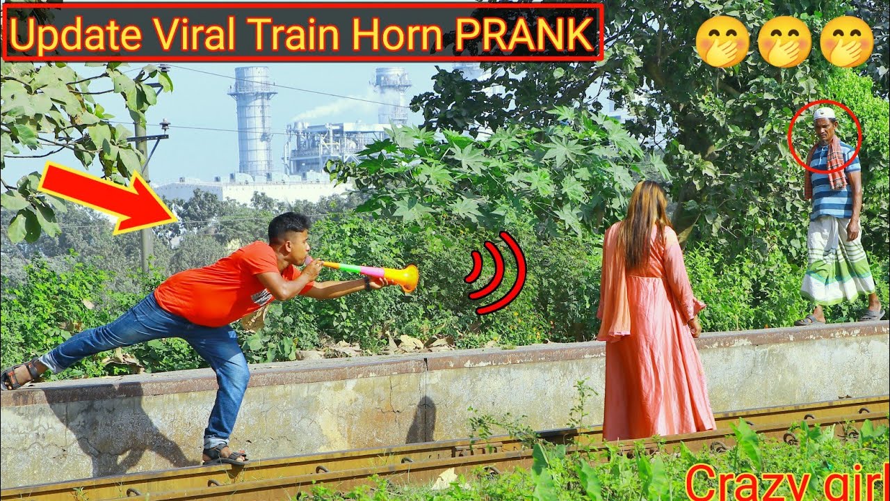 Update Viral Train Horn PRANK!! Best of Train Horn Prank on Public