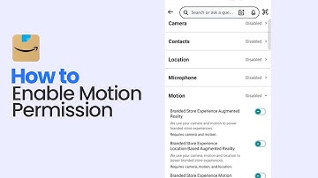 How to Enable Motion Permission on Amazon [easy]