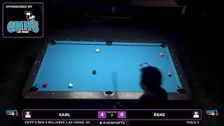 PLAYER ONE vs PLAYER TWO - GRIFF'S BAR &amp; BILLIARDS - TABLE 2 | EvoSports