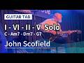 John Scofield - Guitar Solo on "I-VI-II-V" | TAB Transcription