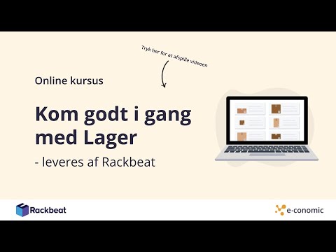 Online kursus: Kom godt i gang med Lager af Rackbeat