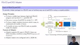 The FEniCS-preCICE adapter (Ishaan Desai, preCICE Workshop 2021) screenshot 1
