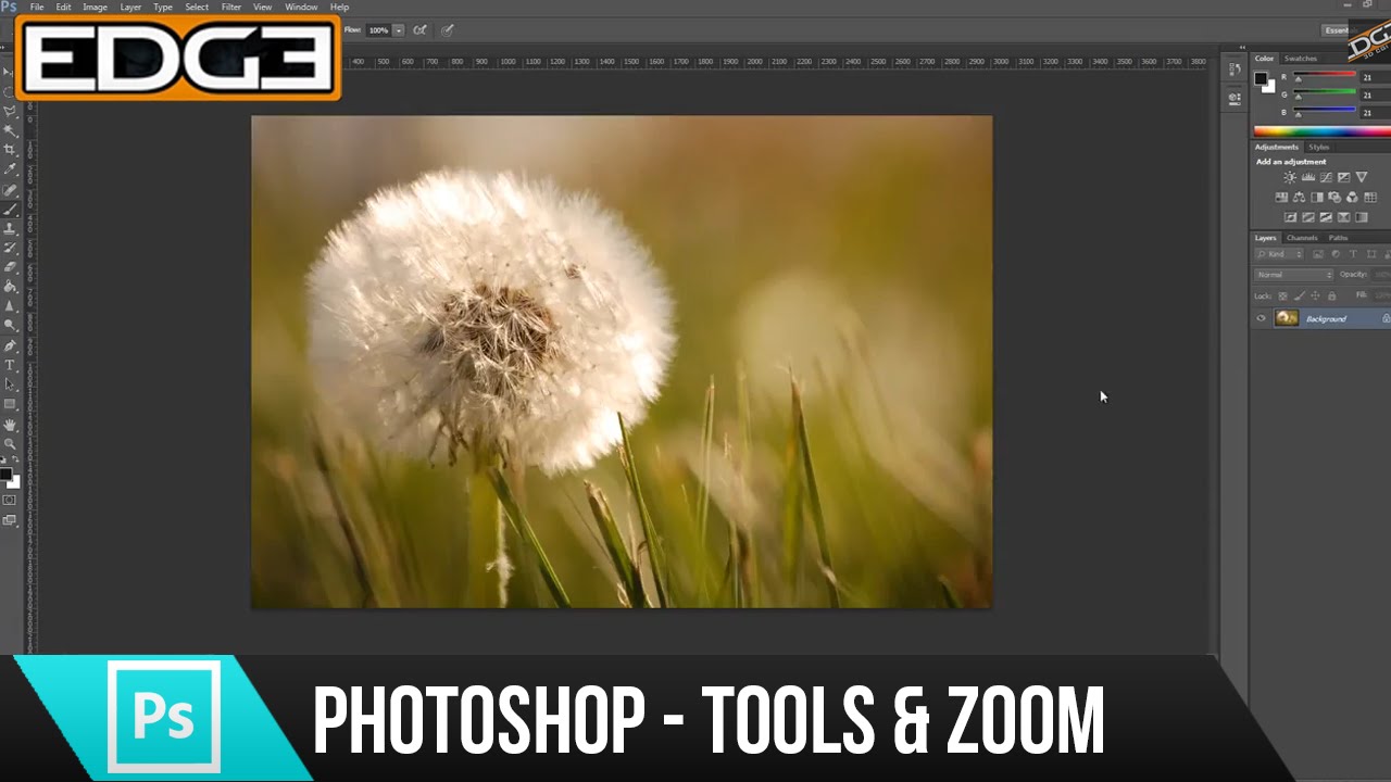 Photoshop CS6 Tutorial for Beginners - Tools and Zoom HD - YouTube
