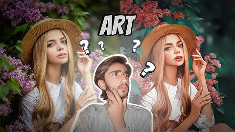 Cartoon photo editing in | PICSART | Create victor ART | Sketch Pencil editing in Picsart