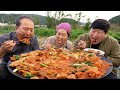 [돼지고기김치짜글이] 질 좋은 생고기에 잘 익은 묵은지로 만든 솥뚜껑 짜글이! (Pork and Kimchi Stew)요리&amp;먹방!! - Mukbang eating show