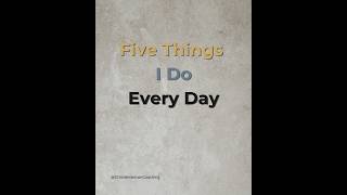 Five things I do everyday to stay grounded #present #everyday #dadlife