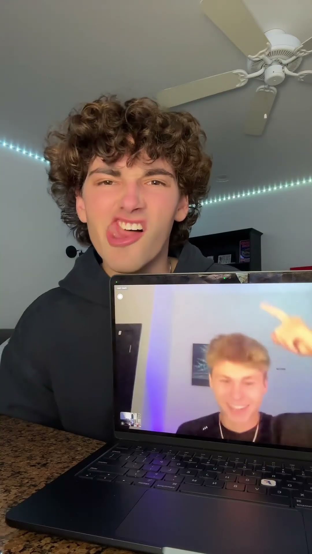 he made me do the tongue thing