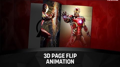 Page Flip Animation - AFTER EFFECTS | Magazine Page Animation
