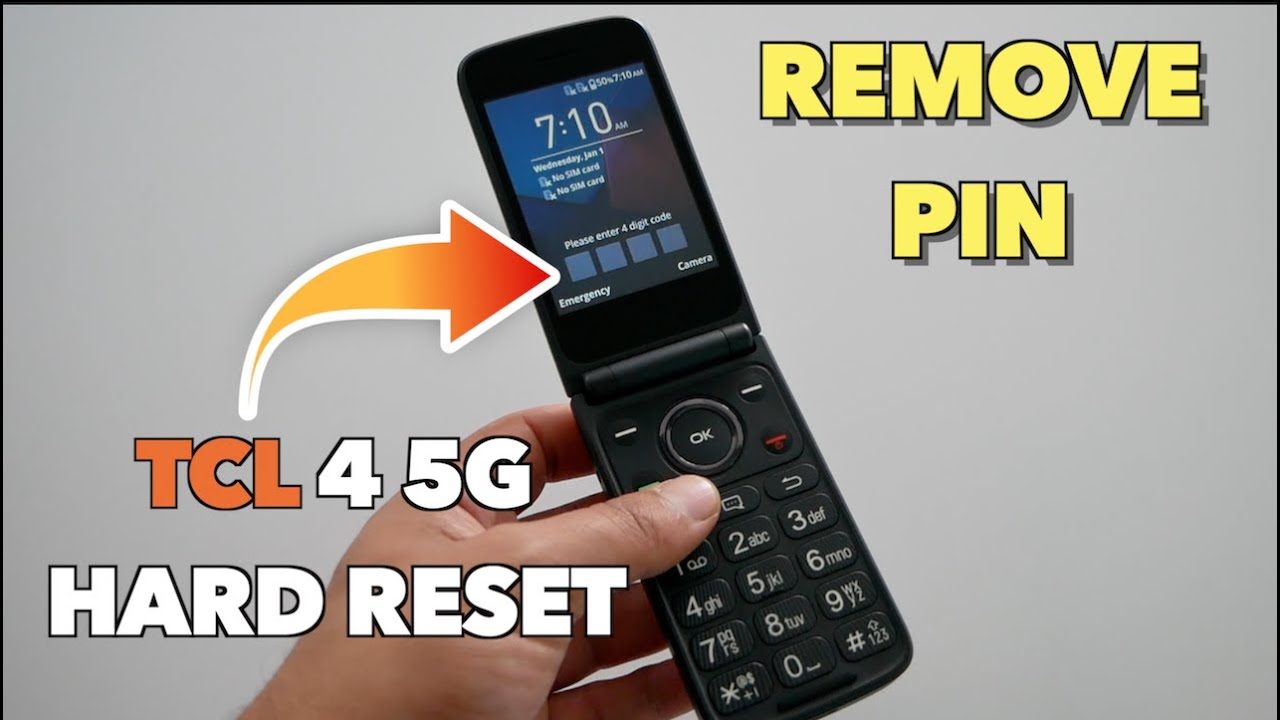 TCL Flip 4 5G Hard Reset removing PIN/password (a Flip phone)