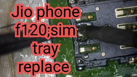 Jio phone f120 sim tray replace
