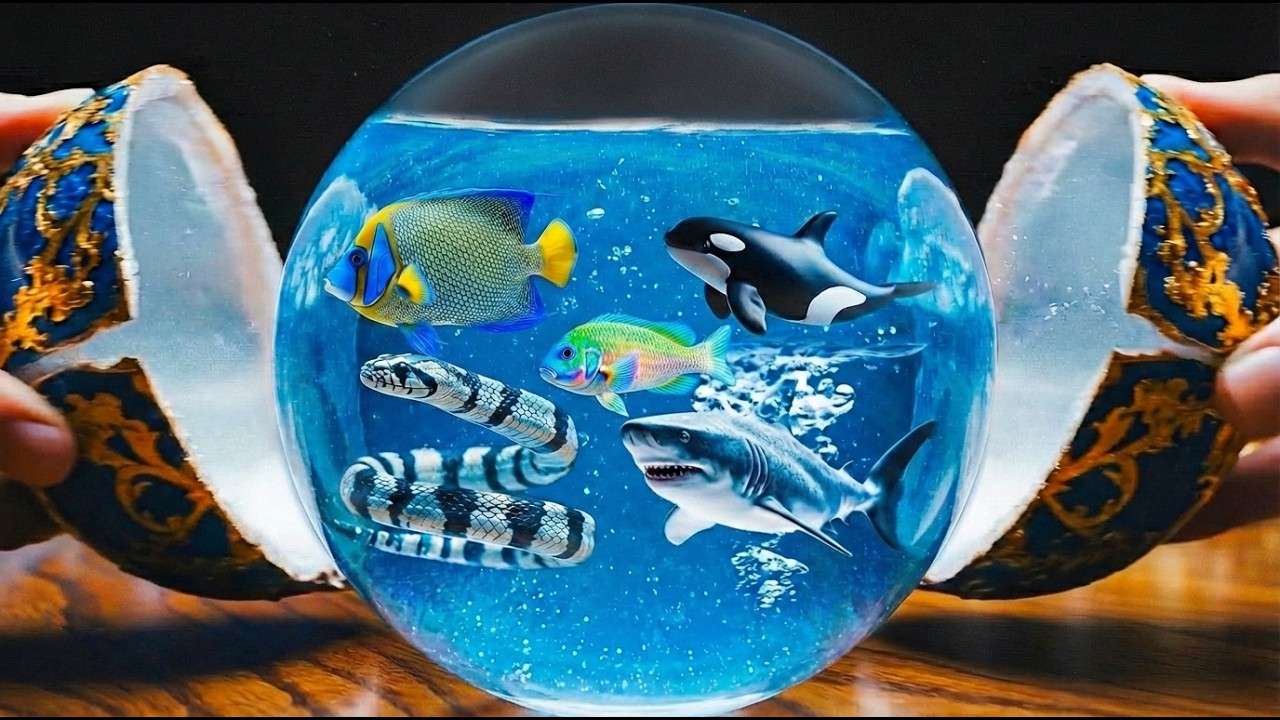 Cracking Open Magic Balls to find Sea Animals 🐢 The Pocket Ocean Collection | ASMR Animals