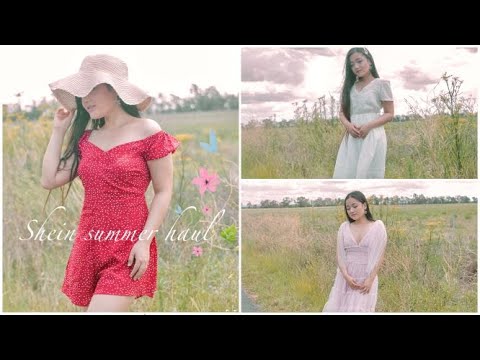 SHEIN SUMMER DRESSSES HAUL (CUTE AND GIRLY)