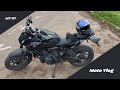 Mon premier motovlog en mt07  je dois faire 150 km 