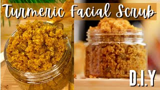 Homemade TURMERIC Face Scrub | Lighten Dark Spots & Get Glowing Skin