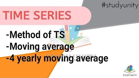4-yearly Moving average ||Method of Time series || टाइम सीरीज T.Y. B.com sem 6 statistics Bknmu uni.