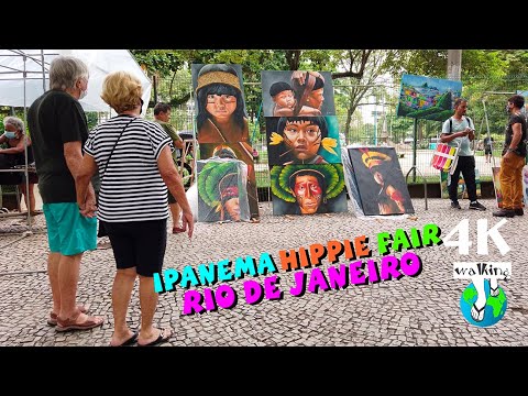 【4K】IPANEMA HIPPIE FAIR - RIO DE JANEIRO - YouTube