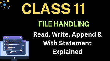 Python File Handling Tutorial | Read, Write, Append & With Statement Explained|| AG Baloch|| Python