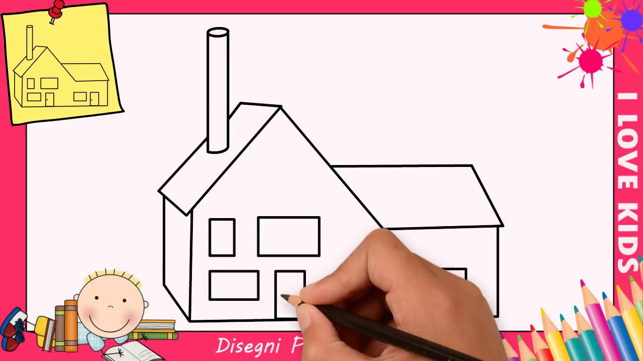 Disegni Di Case Facili Per Bambini Come Disegnare Una Casa Passo Per Passo 3 Youtube