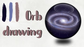 how to draw a crystal ball digital drawing tutorial