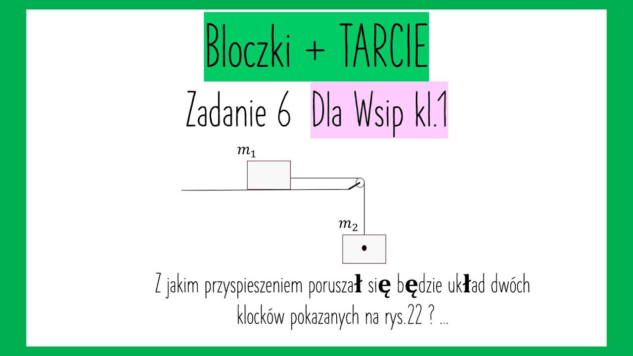 Sprawdzian Z Przyrpody Klasa 6 Tarcie Opór Bloczki + TARCIE Zadanie 6 Dla Wsip kl.1 - YouTube