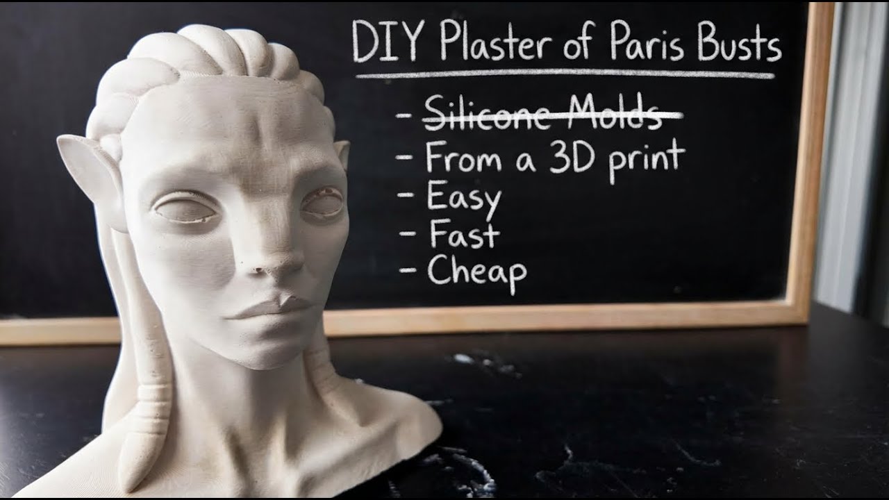 Make Plaster Statues from 3D Prints — No Silicone Required