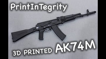 3D printed AK74M replica