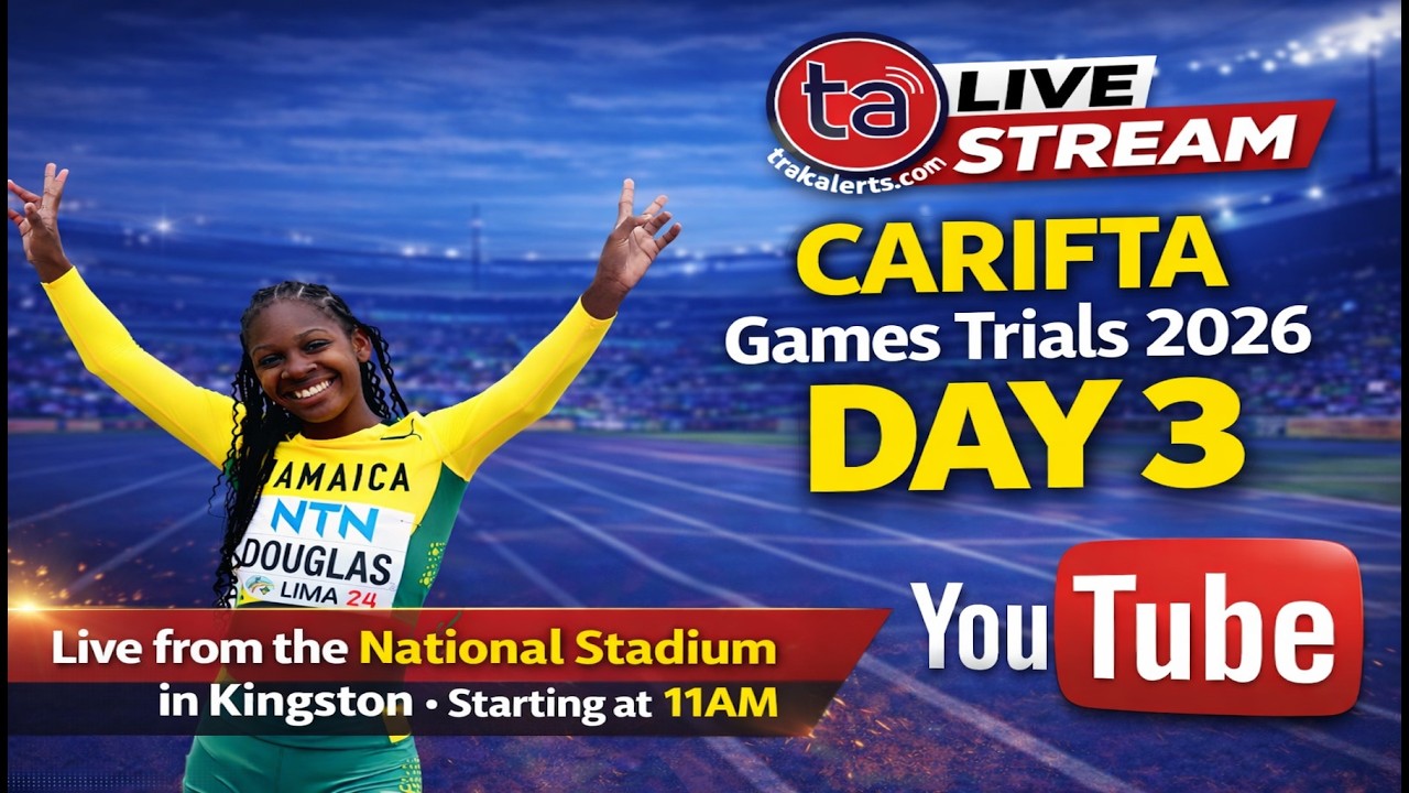 ⁣Jamaica CARIFTA Games 2026 Trials – Day 3 Live Stream