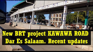 PROGRESS!!! Bus Rapid Transit (BRT) System Construction along Kawawa Road Dar Es Salaam