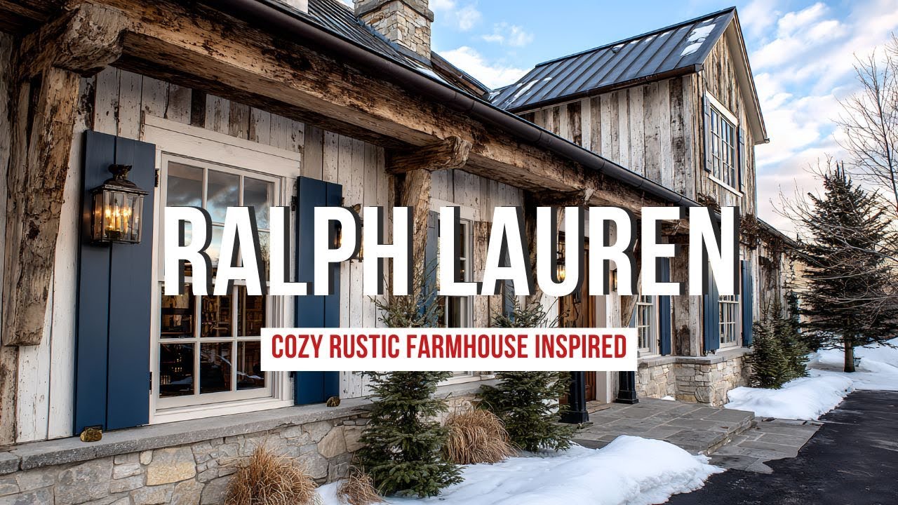Cozy Rustic Farmhouse Inspired by Ralph Lauren s Western Winter Country Inspiration