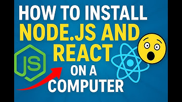 how to install Node.js and React on a computer | install node.js and react step by step 2025