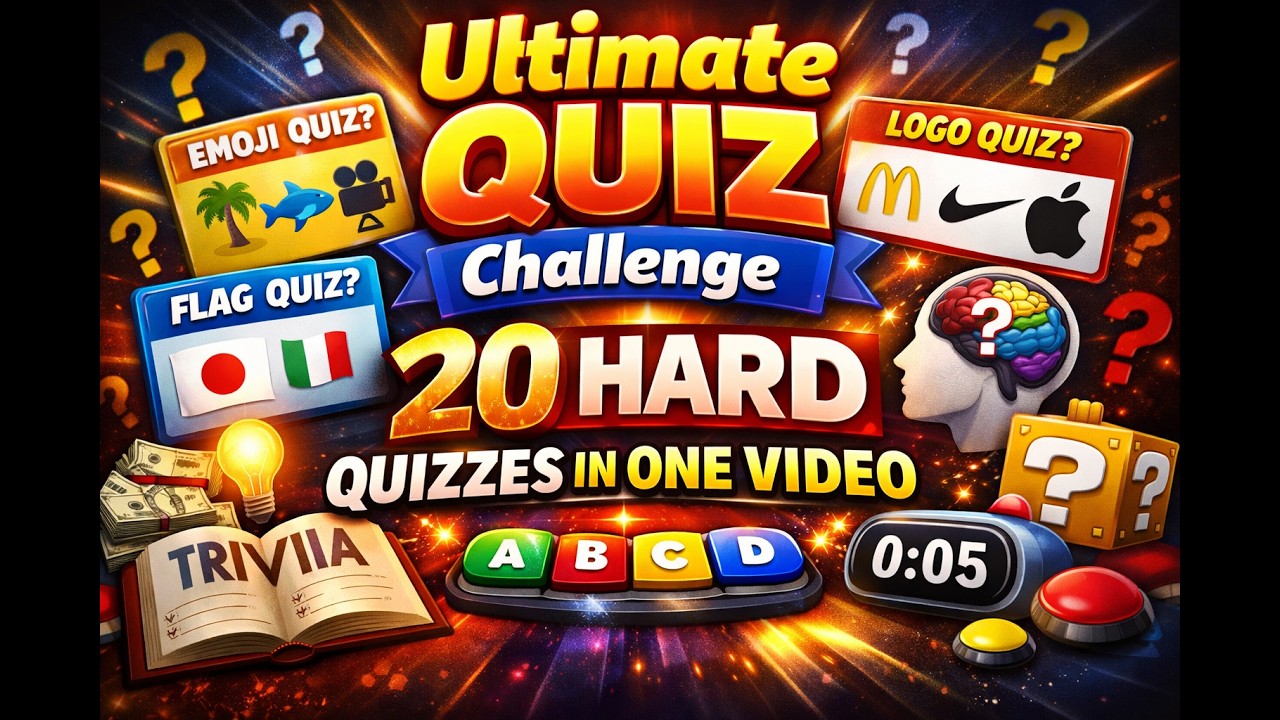 Ultimate Quiz Challenge | 20 Hard Quizzes in One Video