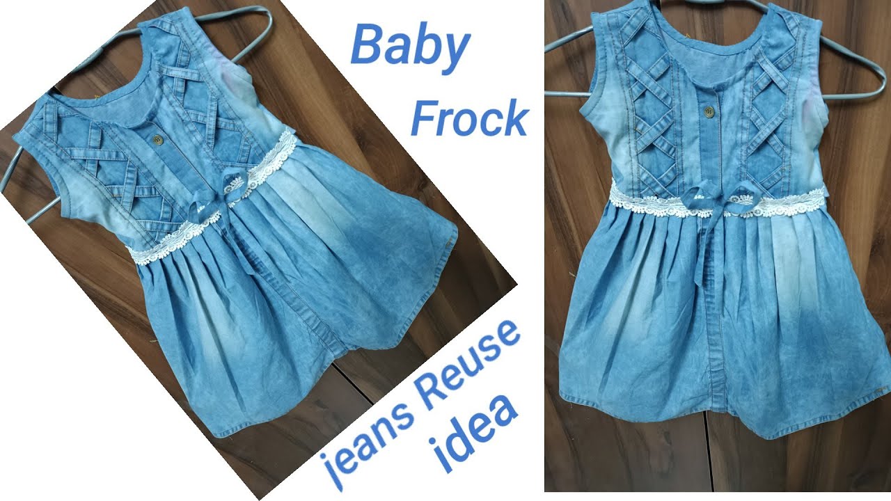 DIY Convert/Reuse old Jeans Into Beautiful Top and Skirt/ old jeans reuse  idea | @RadhikaTutorials - YouTube