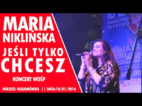 Maria Niklińska - Jeśli Tylko Chcesz LIVE (wersja akustyczna) - WOŚP 10/01/2016