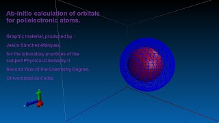 Boron Atom Orbitals. Performed using ab-initio method: Density Functional Theory (DFT).  #Atoms
