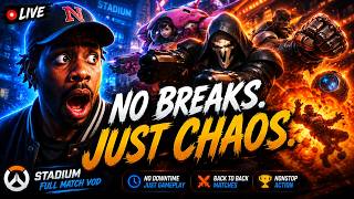NO BREAKS… Just NONSTOP CHAOS 😭 | Overwatch Stadium