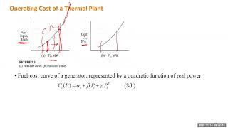 Lec 28  Economic Dispatch with No Losses or Limits; Fuel Cost Curves   Electric Energy Systems