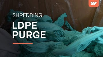 LDPE Plastic Shredding with a WEIMA WLK 15