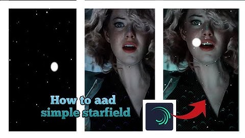 Alight motion video editing | How to add simple starfield in alight motion