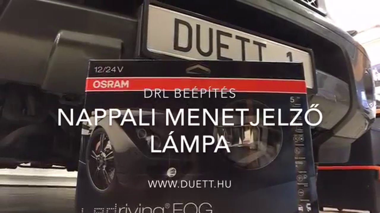 Drl nappali menetjelzÅ beépÃtés youtube Nappali menetfény szabályos bekötése