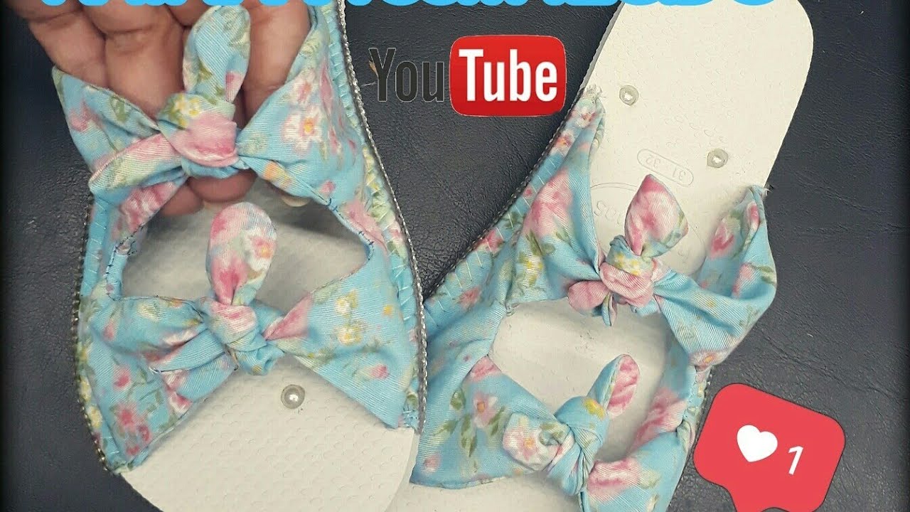 Havaianas com Tecido/Modelo da Modinha  (VANESSA ARTEIRA)