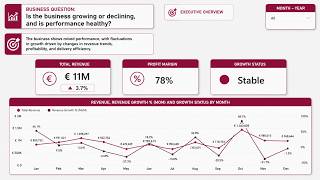 Executive Business Overview Dashboard | Power BI Dashboard Analysis