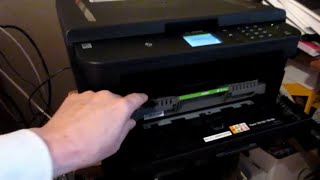 How to install toner cartridge in Brother laser printer HL-L2395DW.
