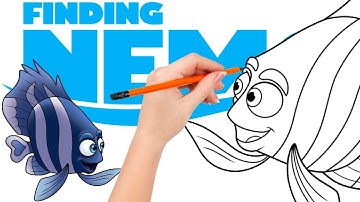 How to draw Deb, a striped damselfish from the dentist