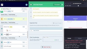 Creating automated regression tests using Reflect