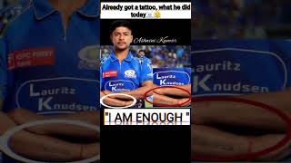 Ashwini Kumar'S TATTOO | I Am Enough ☠️🔥 #shorts #ipl #mumbaiindians #mivskkr